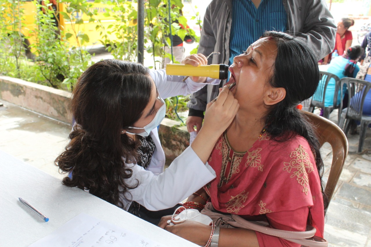 जयबागेश्वरीमा केएमसीको निःशुल्क स्वास्थ्य शिविर