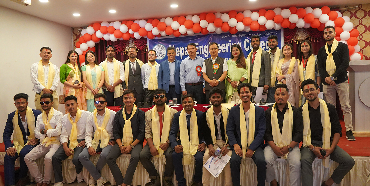नेकका सिभिल एण्ड रुरल इन्जिनियरिङका विद्यार्थीहरुको विदाई