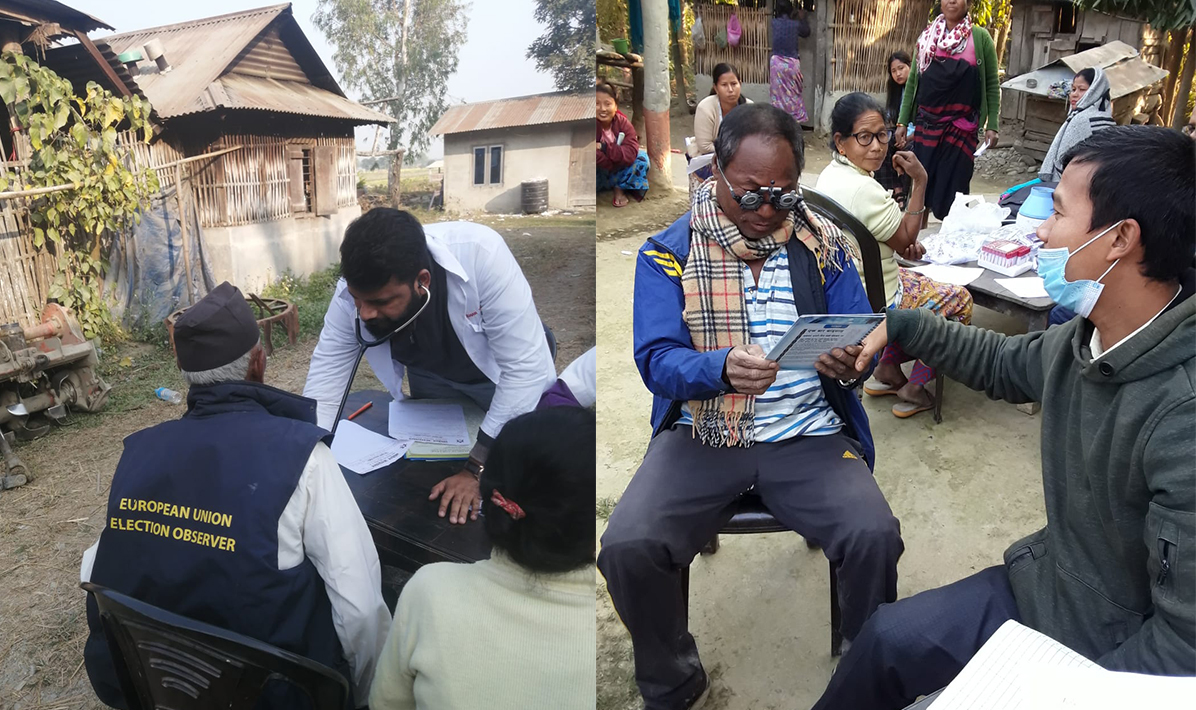 सांसद डा. सुनिल शर्माले सुरु गरे निःशुल्क एम्बुलेन्स स्वास्थ्य शिविर