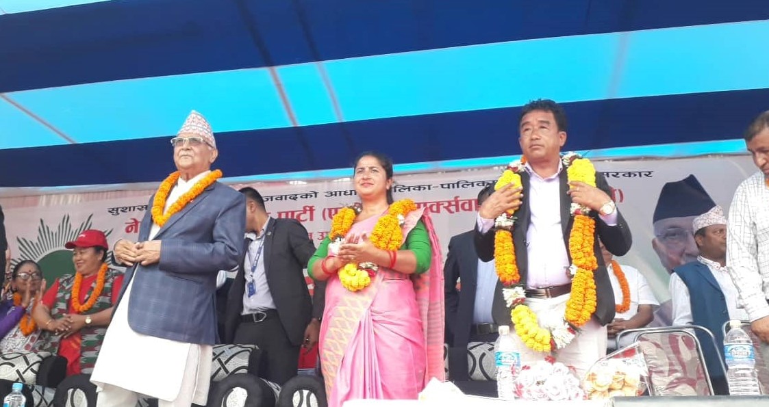 एमालेलाई जिताए धरानकाे विकासकाे जिम्मा लिनेछुः केपी शर्मा ओली