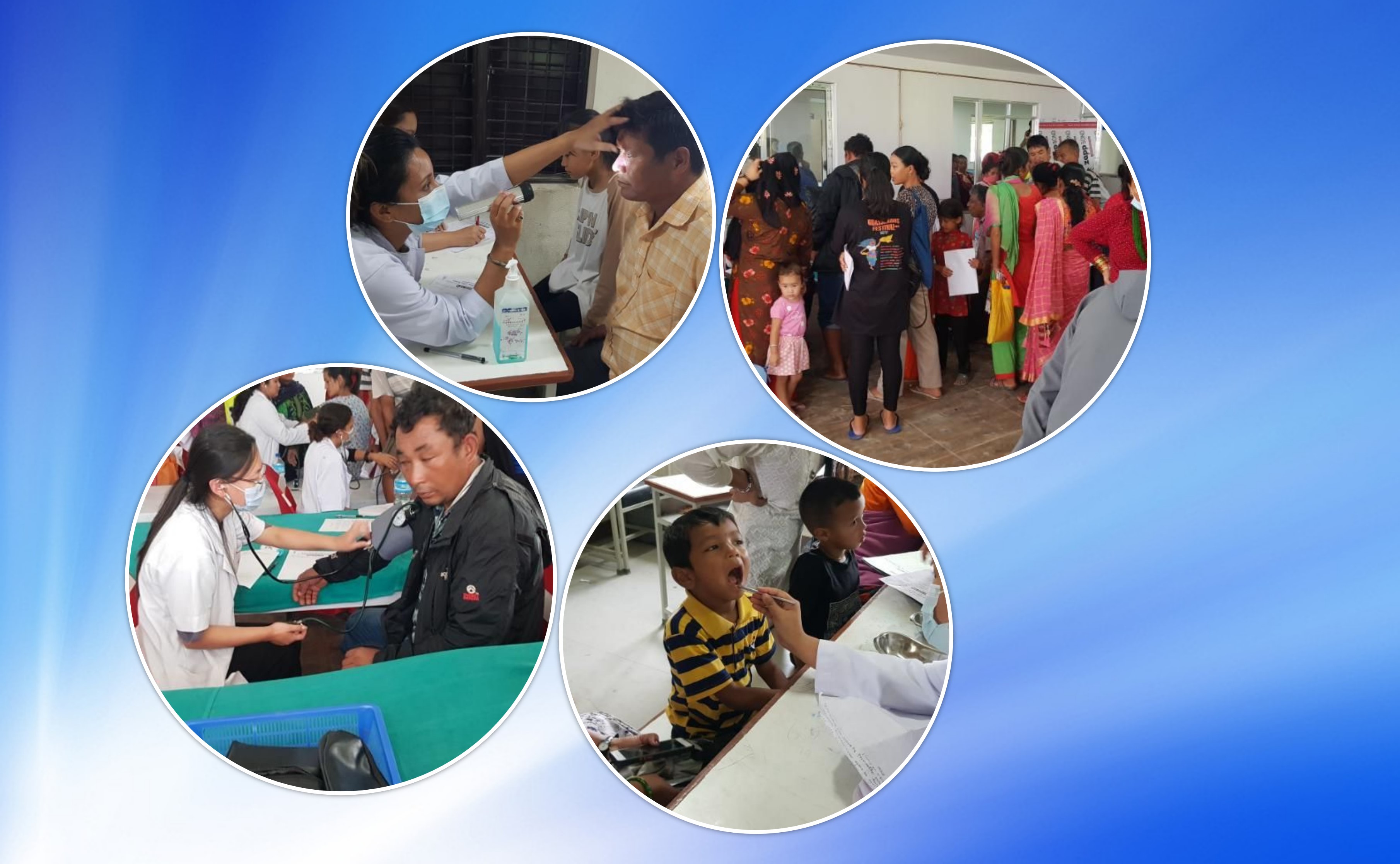 साँखुमा केएमसीको निःशुल्क स्वास्थ्य शिविरबाट ११६५ जना लाभान्वित