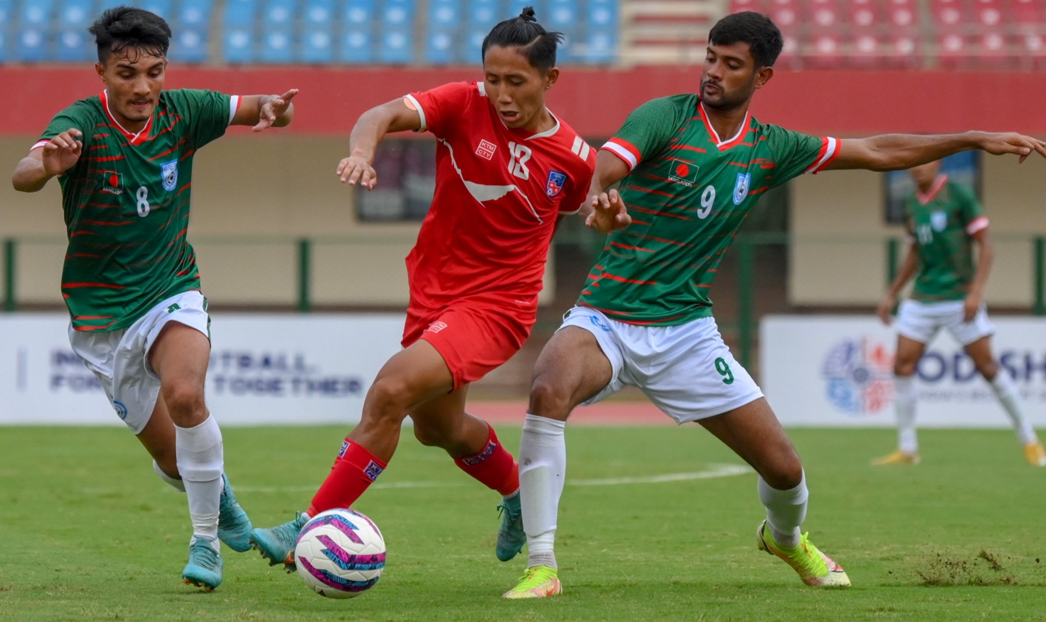 नेपाल बराबरीमा राेकिँदा बंगलादेश र भारत फाइनलमा