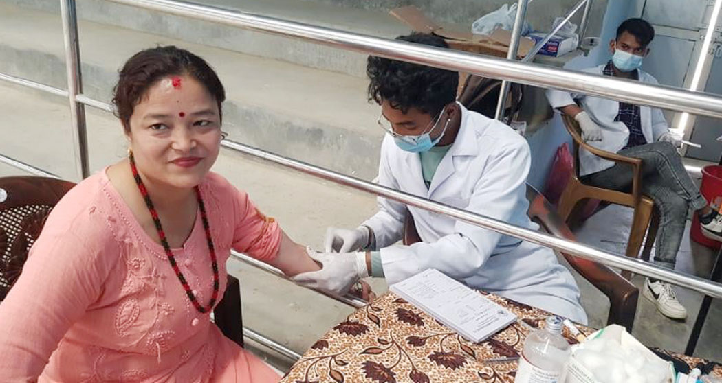 कीर्तिपुरमा केएमसीको निःशुल्क स्वास्थ्य शिविर