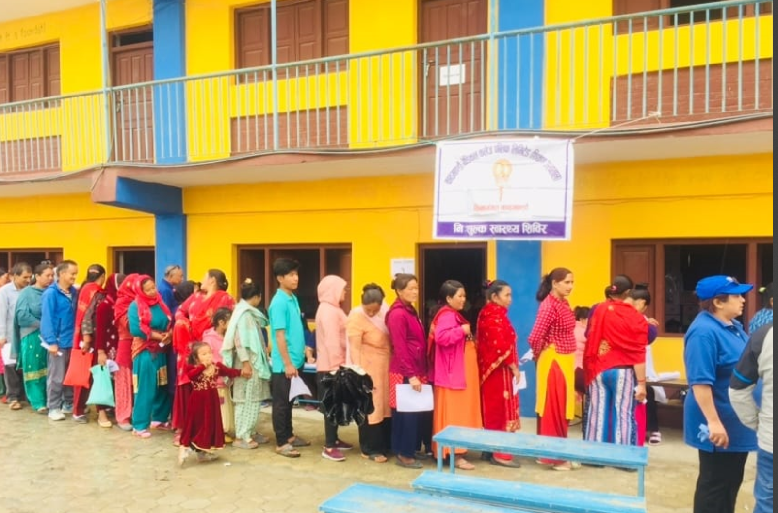 सांसद सुनिल शर्माको निःशुल्क स्वास्थ्य शिविर ललितपुरको गोदावरीमा