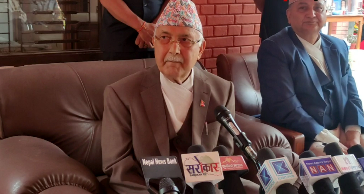 ‘कांग्रेसकाे घाेषणापत्र बकवास र तथानाम गालीको दस्तावेज हो’केपी शर्मा ओली