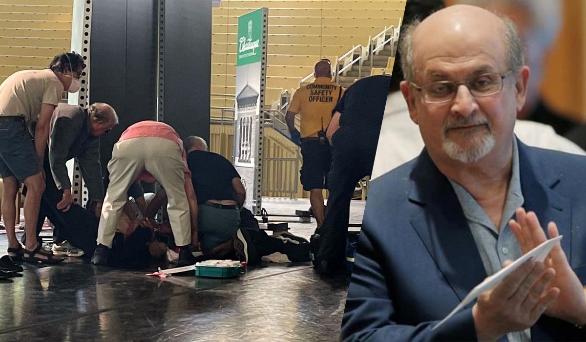 चर्चित लेखक रुस्दीमाथि छुरा प्रहार, अवस्था गम्भिर