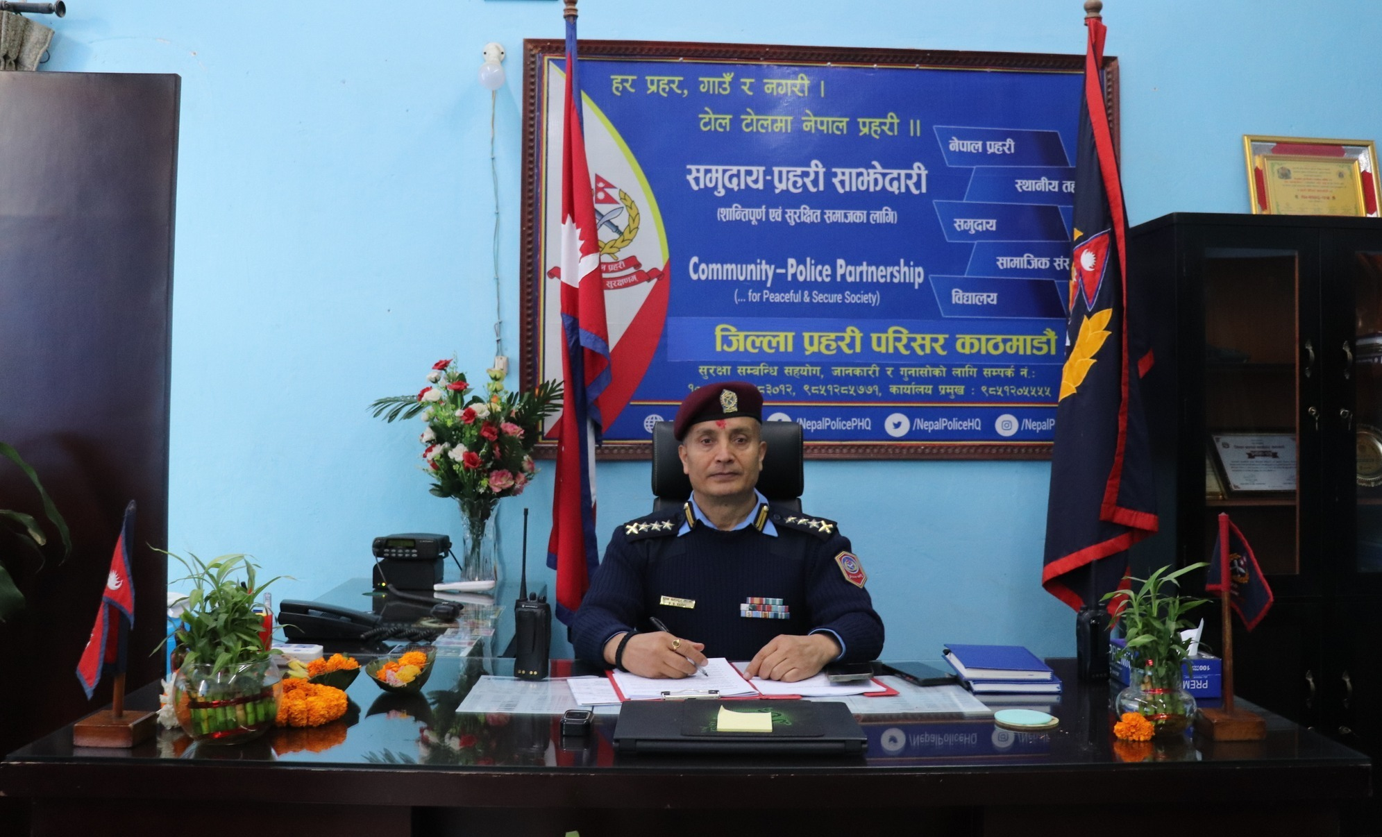 काठमाडौं प्रहरी प्रमुख एसएसपी कार्कीले सम्हाले जिम्मेवारी