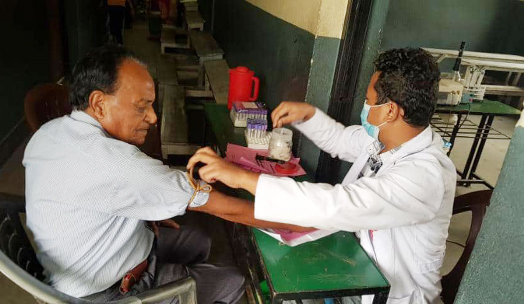 किर्तिपुरमा केएमसीको निःशुल्क स्वास्थ्य शिविर