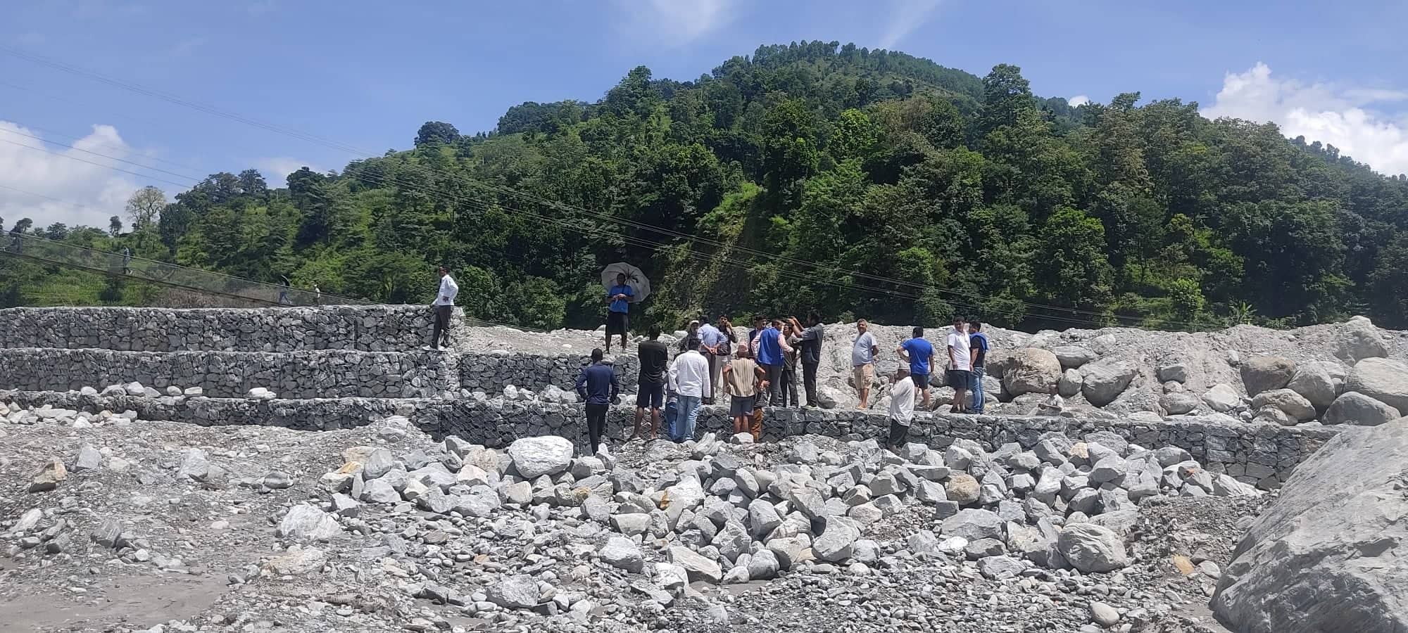 मेलम्ची करिडोरमा २९ स्थानमा तटबन्ध निर्माण