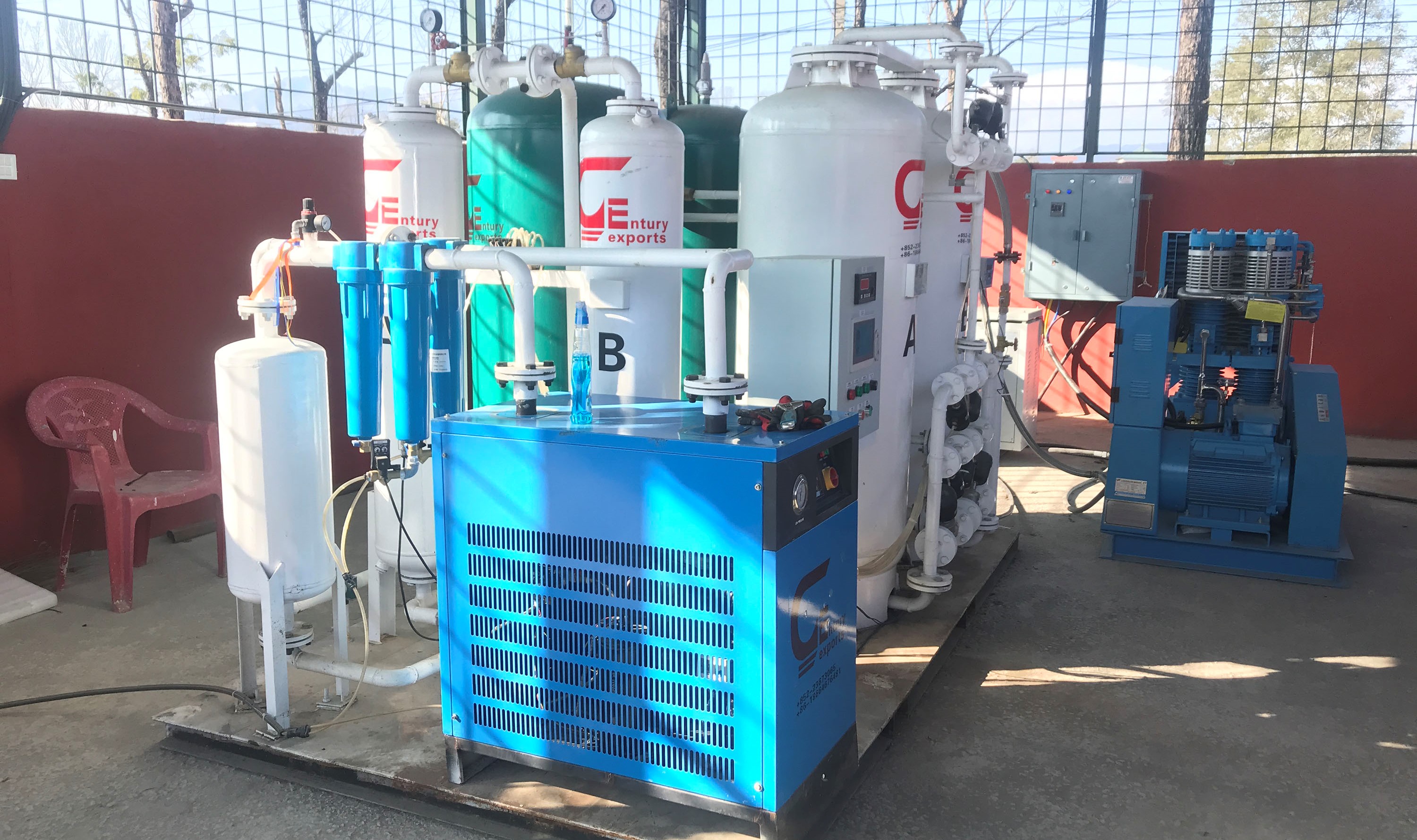 जिपी कोइराला श्वासप्रश्वास उपचार केन्द्रमा अक्सिजन प्लान्ट जडान