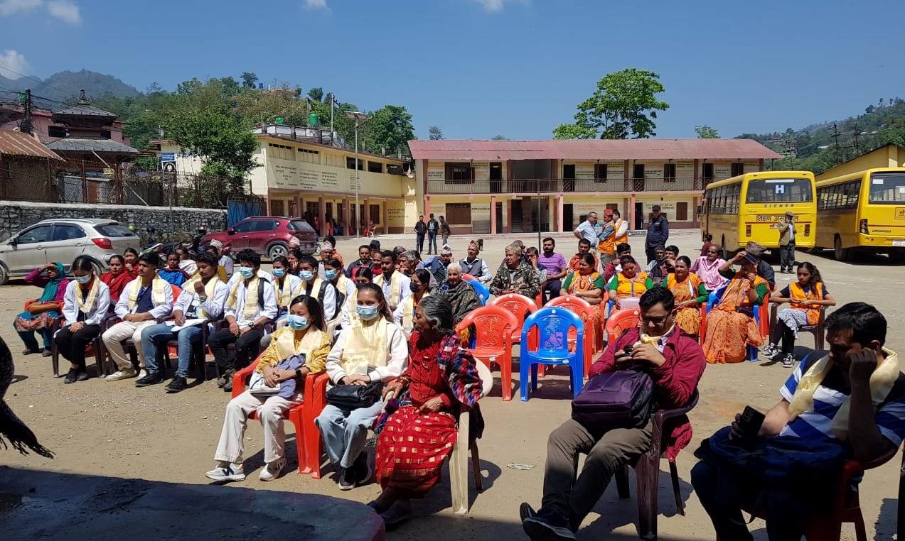 पनौतीकाे कुशादेवीमा केएमसीको निःशुल्क स्वास्थ्य शिविर